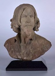 Self Portrait Bust by Fabian Perez - Bronze Sculpture sized 8x9 inches. Available from Whitewall Galleries